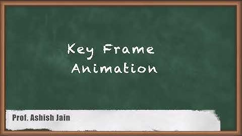 Key Frame Animation - Introduction to Animation - Computer Graphics and Virtual Reality