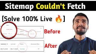 [Live Solve ]How To! Fix Couldn’t Fetch Sitemap Error on Search Console in Hindi