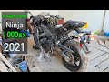 Восстановление нового Kawasaki Ninja 1000sx 2021. Мотоцикл из США под восстановление.