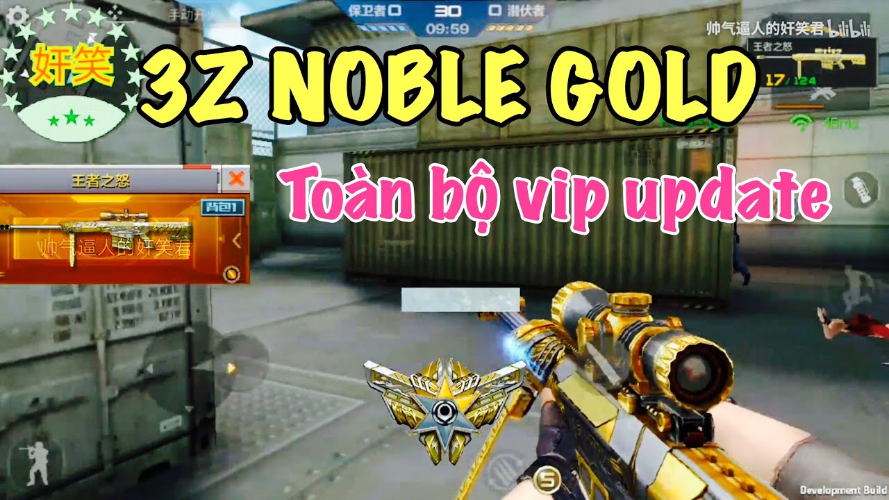 CF MOBILE: 3Z NOBLE GOLE | AK47 VIP TRANSFORMER PRIME | CÁC VŨ KHÍ VIP SẮP RA MẮT