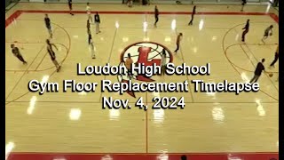 LHS Gym Floor Replacement Timelapse Part 1