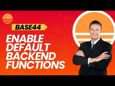 How to Enable Default Backend Functions in Base44 | EASY 2026 GUIDE