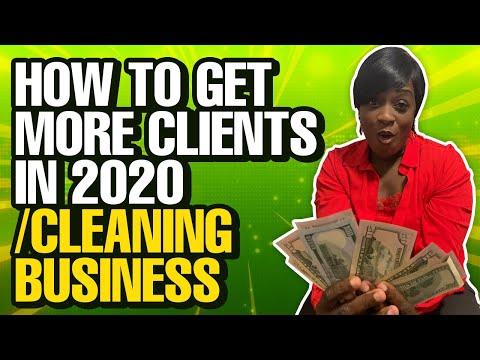 COMO para obter mais clientes em 2020 para seu negócio da limpeza