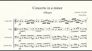 Vivaldi - Concerto for Strings and B. C. in A minor, RV 161