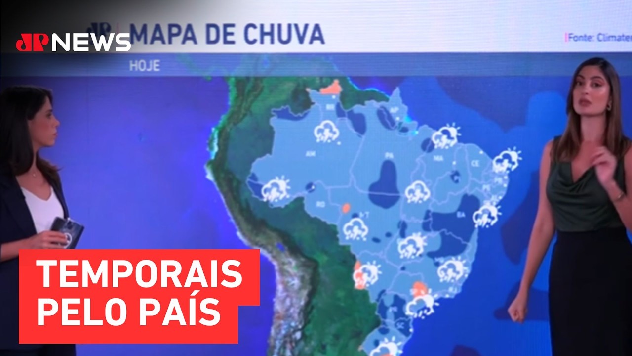 Previsão do Tempo: Grande parte do Brasil terá chuva forte nesta sexta (20)