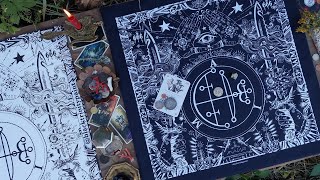☻️ WITCHY ART STUDIO: DESIGNING A CUSTOM SIGIL ALTAR CLOTH 💀 ARS GOETIA 🖤 MAGICAL PROCESS 💫 TAROT