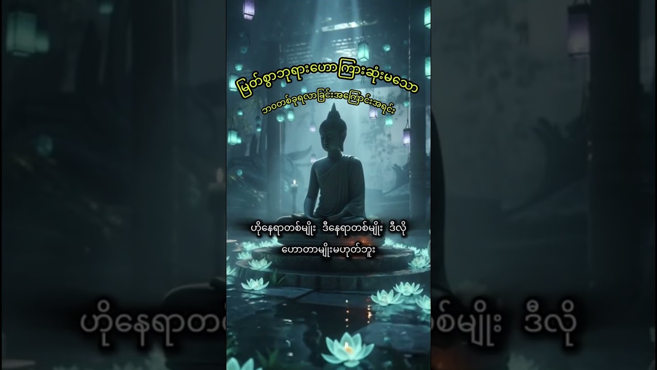 ပါချုပ်ဆရာတော်ကြီးဟောကြားသော(ဘဝတစ်ခုရလာသောအကြောင်း)တရားအကျဉ်း