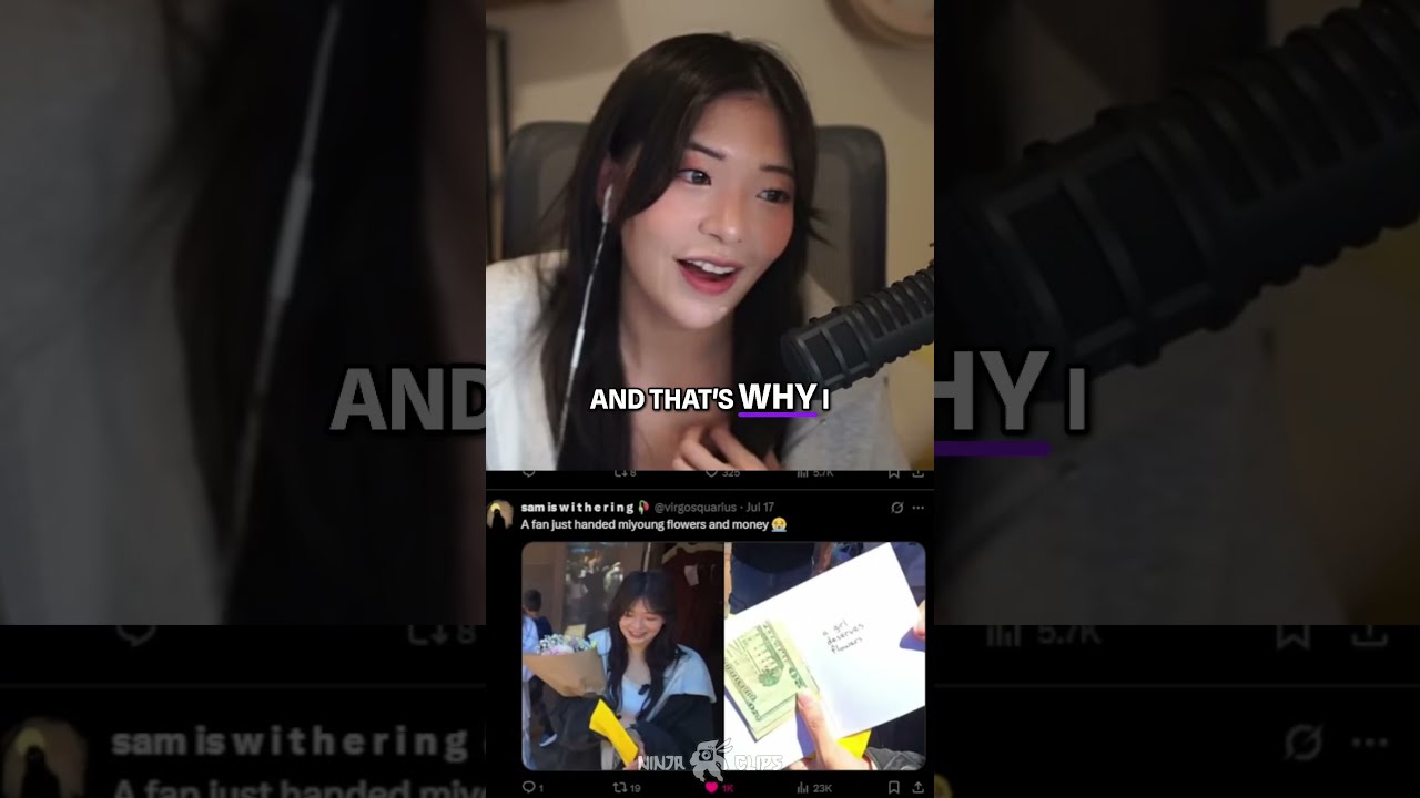 Fan Gives Miyoung Flowers Her Sweet On Stream Reaction