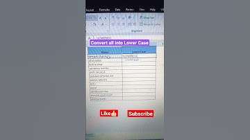 Excel Short Cut for Lower Case.#shorts #shortvideo #Analytics#excel