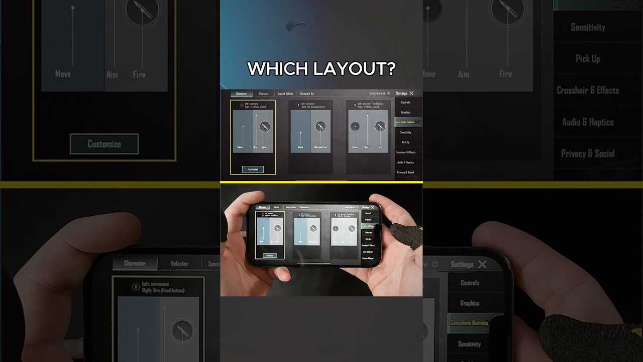 Which layout do you use? ❌ #pubgmobile #layout #trick #tips #copiercollertv #bgmi