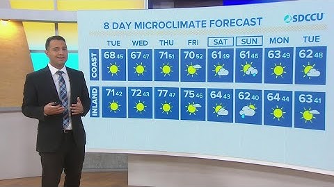 Temperatures warm through Thursday under sunshine