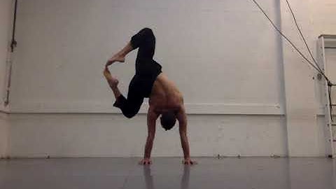 Two Arm Handstand Flag Training (Intermediate)