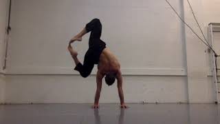 Two Arm Handstand Flag Training (Intermediate)