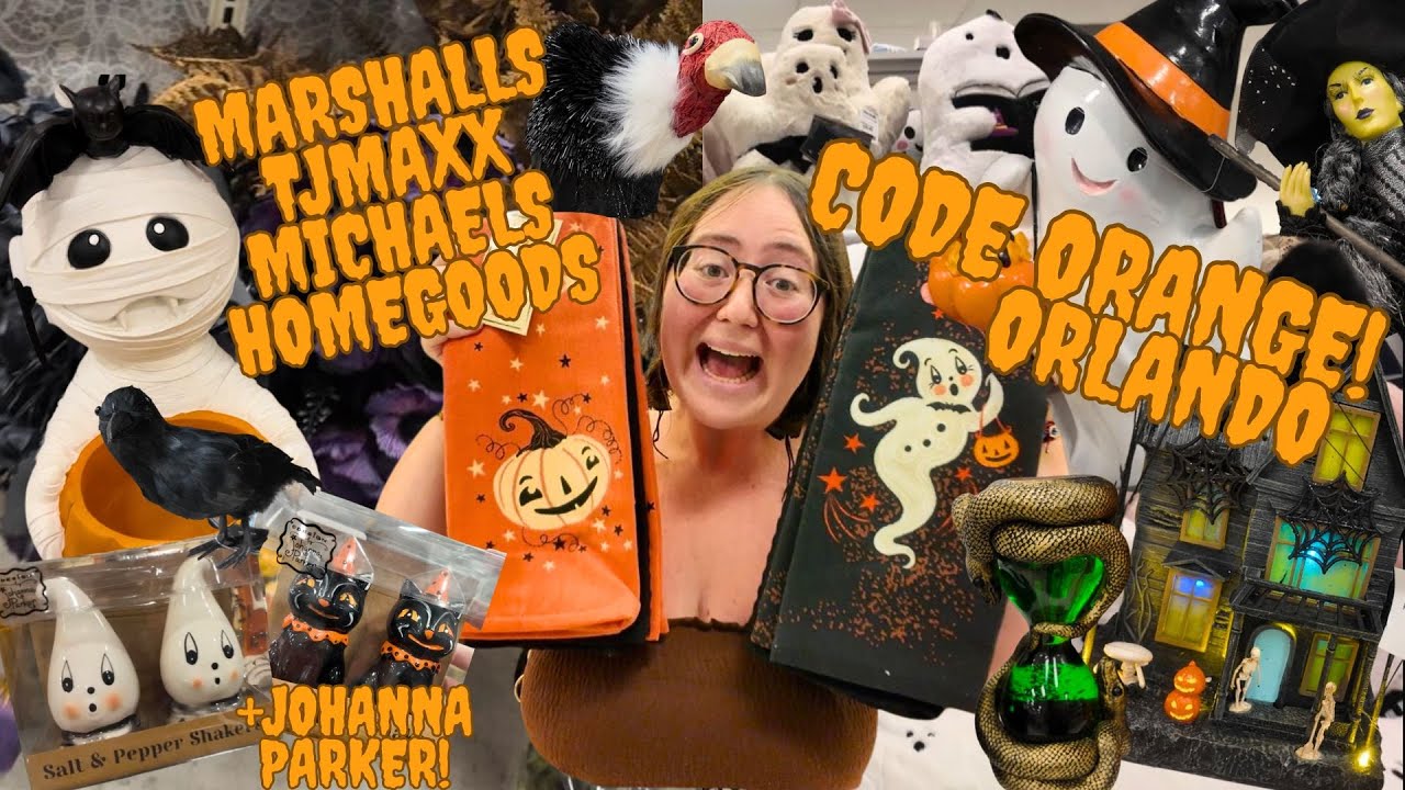 HUGE Halloween Haul! 🎃 Ghosts, Witches & Vintage Decor at Marshalls & HomeGoods!