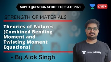 L 28 | Theories of Failures (Combined Bending Moment and Twisting Moment Equations) | GATE/ESE 2021