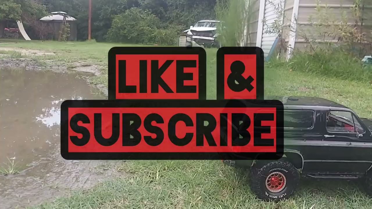Backyard RC mud run Redcat  GEN8 Scout vs TRX4 Blazer & Bronco