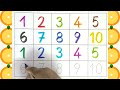 🎨 Learn Numbers 1️⃣ to 🔟 with Fun Tracing ✏️ | Counting for Kids 👶 | #KiddosTV 🧮 #Learning #Numbers