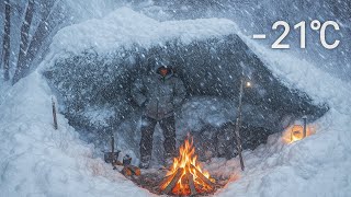 Download Lagu Extreme Winter Survival in Heavy Snowstorm | 3 Days Alone , Catch and Cook MP3