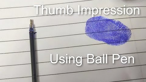 DIY Thumb Ink Pad | Without using Tape