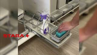 Выдвижная система Starax для моющих средств для базы 350/400 мм