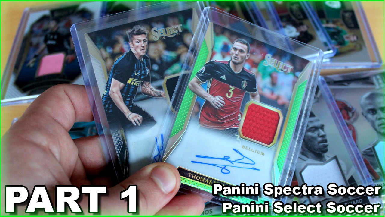 MY JERSEY CARD COLLECTION PART 1 Panini SELECT & SPECTRE SOCCER