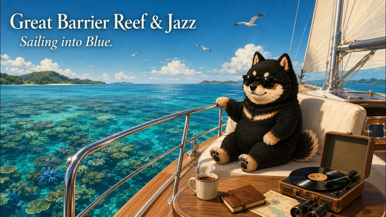 🪸 Great Barrier Reef & Jazz — Sailing into Blue | Relaxing Ocean