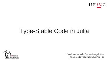 Type-Stable Code in Julia