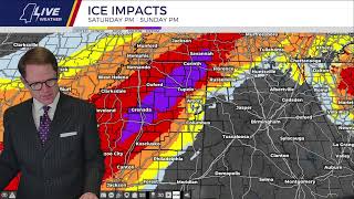 LIVE NOW at 6 Ice Storm begins tonight and continues through the weekend