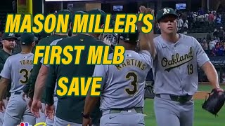 Mason Miller's first career MLB save | 4/9/24 | Oakland A's highlights