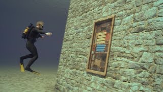 i RAIDED a SCUBA DIVER's UNDERWATER BASE BUILD!