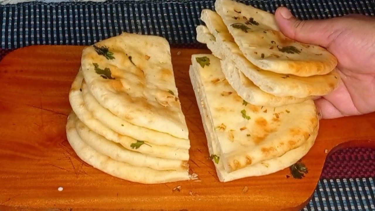 চুলা ছাড়াই এখন তৈরি হবে তুলোর মতো নরম তুলতুলে গার্লিক বাটার নান/এয়ার ফ্রায়ারে নান রুটি #নানরুটি