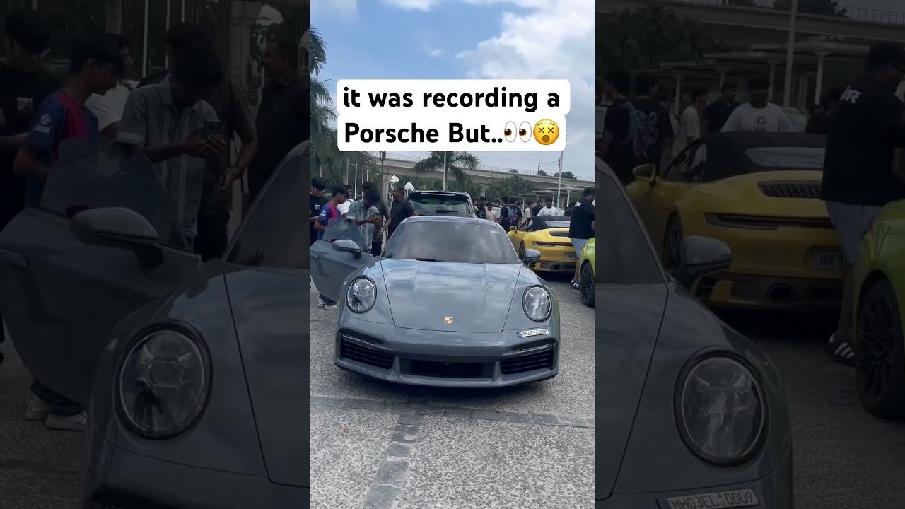 it was recording a Porsche But ..🔥💀 #porsche #bmw #supercars #trending #shorts #viral
