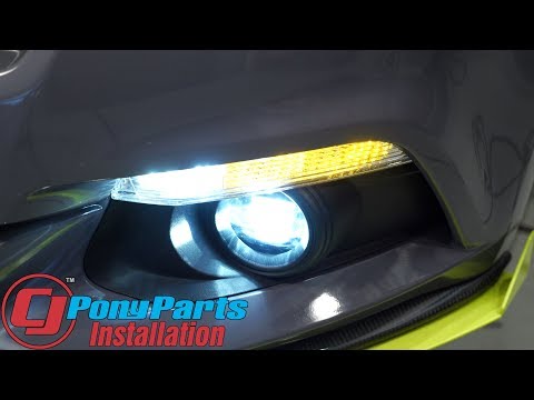 2015-2017 Mustang V6/EcoBoost/GT Shelby Performance Parts Fog Light/Marker Light LED Installation