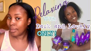 How to relax your hair using Dark and Lovely products only