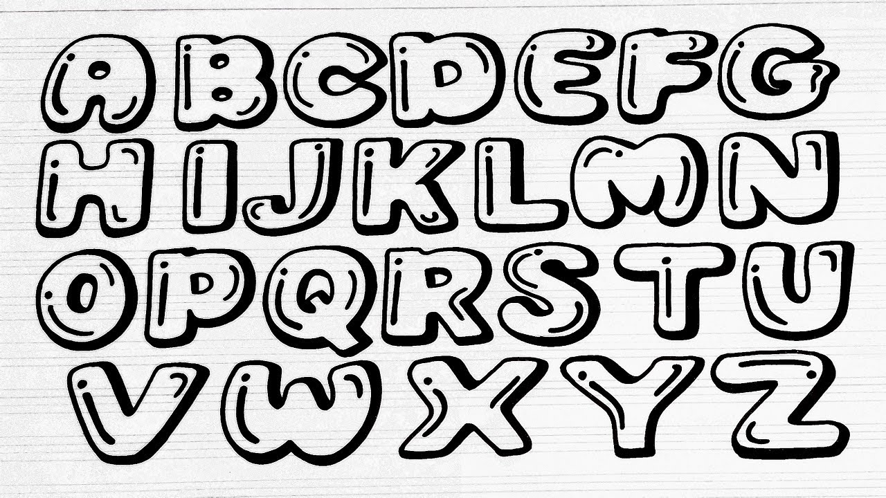 Font Bubble Bubble Letters Lettering Alphabet Hand Lettering | The Best ...