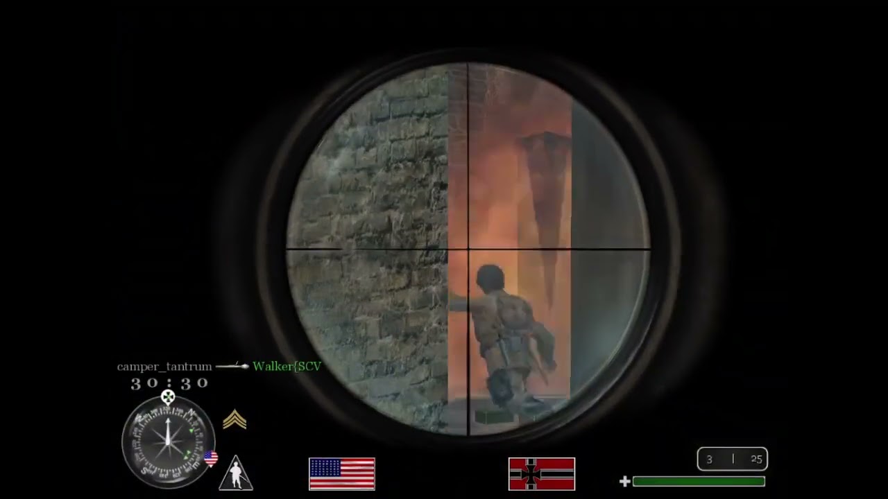 call of duty united offensive CTF sniper gameplay part 1