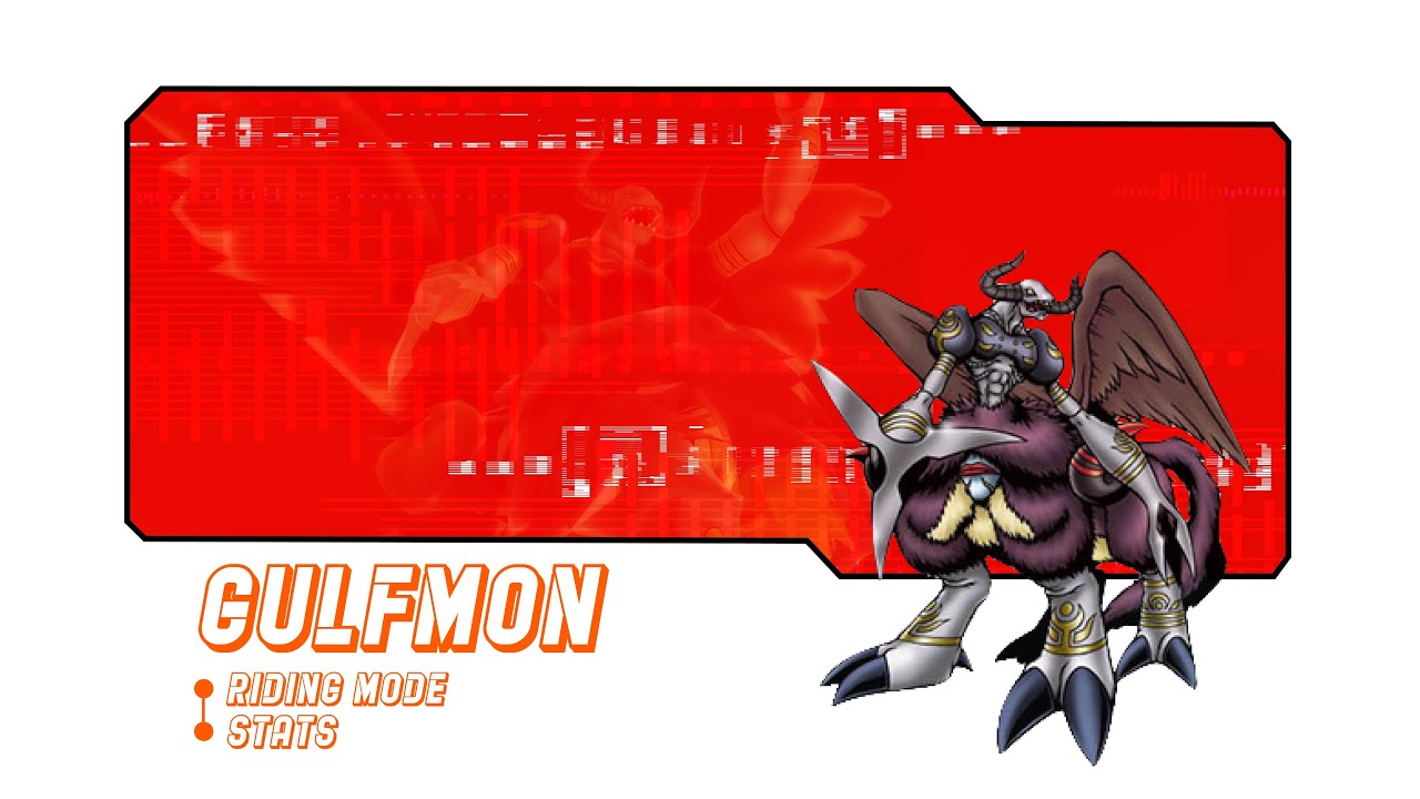 DMO Gulfmon/Gazimon REBALANCED General Stats Riding Mode YouTube