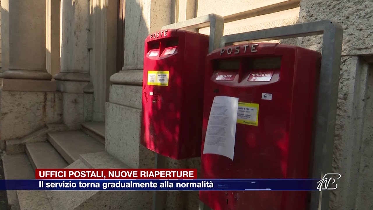 Etg - Uffici postali, le riaperture