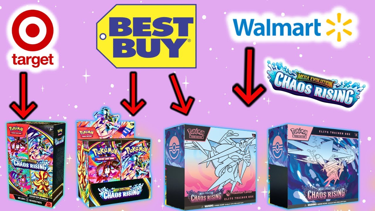 NEW Target & Best Buy Pokemon Cards Dropping! Where To Buy Pokemon Chaos  Rising!