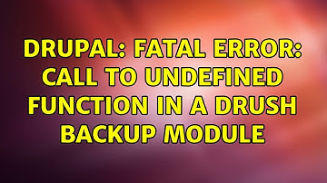 Drupal: Fatal Error: Call to undefined function in a drush backup module