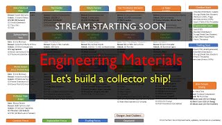 Elite Dangerous | Open | Let's build an Engineering Materials Collector Ship