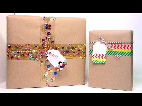 Washi Tape Gift Wrapping