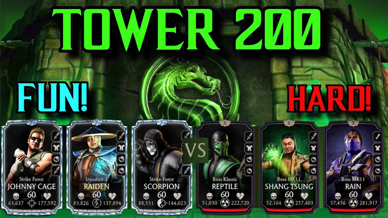 MK Mobile Sorcerers Fatal Tower Boss 200 Battle | EPIC + Diamond Character Reward!