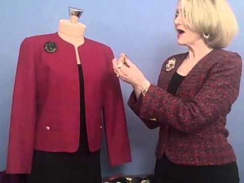 How to wear a multiple brooches on your winter jacket/coat!