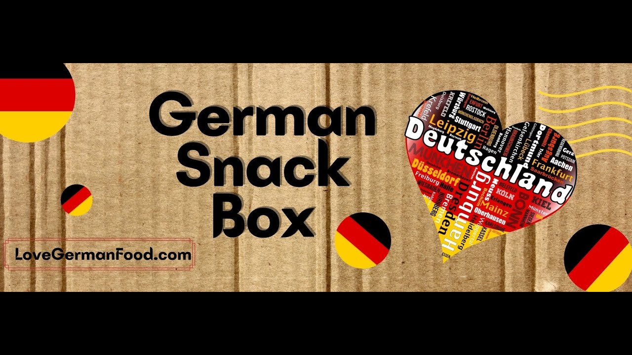German Snack Box With Original Real Authentic Snacks from Germany