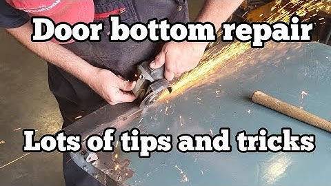 Door bottom repair. Lots of tips and tricks