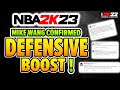 DEFENSIVE BOOST on NBA 2K23  confirmed by MIKE WANG Mp3 Song