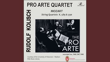 String Quartet No. 23 in F Major, K. 590 "Prussian No. 3" (Recorded Mar. 22, 1947) : II....