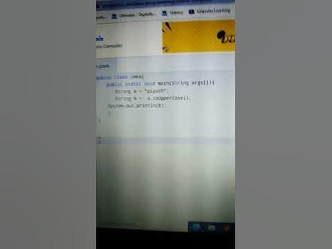 How to convert a String from lowerCase to UpperCase in Java. - YouTube