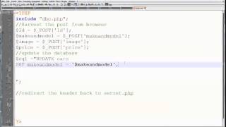 PHP Login Step 14. Updating data into a table 2